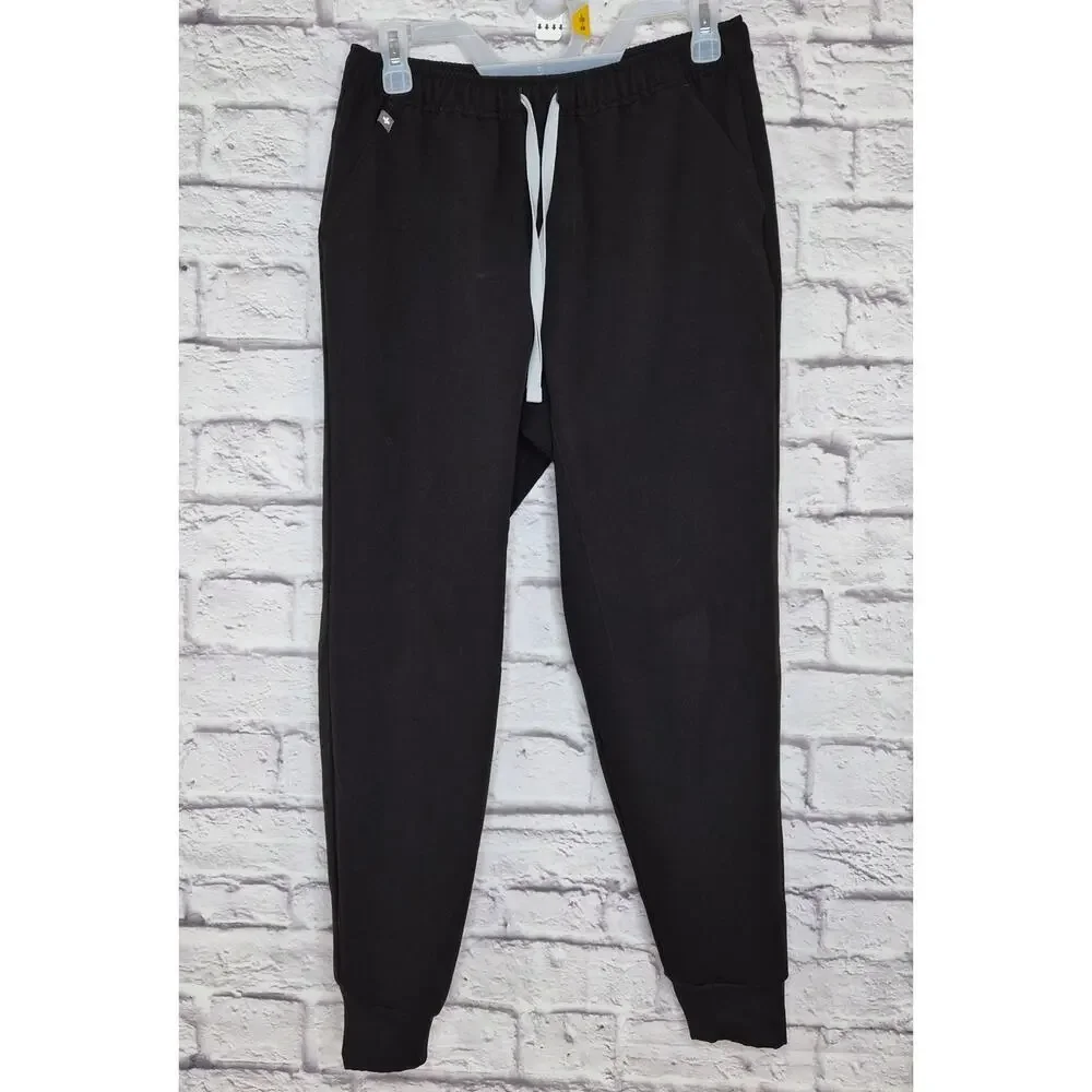 FIGS Technical Collection Black Scrub Set XS Top XS/S Small Jogger Pants pockets - Picture 2 of 6